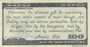 saying Anais Nin on literature